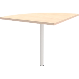 Verbindingsplaat 90° BARI, steunvoet, vorm B, B 800 x D 800 x H 680-820 mm, esdoornpatroon