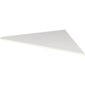 Verbindingsplaat Toledo, voor bureautafels, 90°-hoek, B 850 x D 850 mm, wit