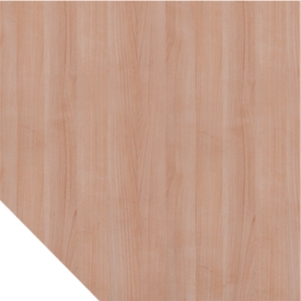 Verkettungsplatte TARA, Trapez, B 1200 x T 1200 mm, Nussbaum-Dekor