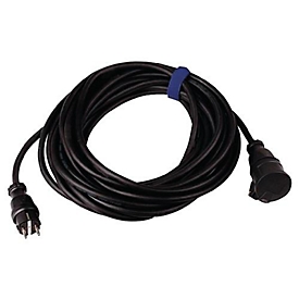 Verlenging veiligheidscontact 16 A 250 V 50 m H07RN-F 3x2,5 mm2 zwart IP44