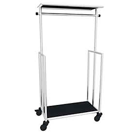 Verrijdbare garderoberek Jupiter, B 1100 x D 510 x H 1680 mm