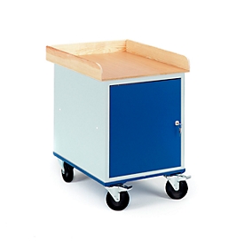 Verrijdbare stalen kast, 700 x 490 mm, draagvermogen 150 kg