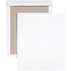 Versandtasche, C4, Papprückwand und Haftklebung, ohne Fenster, weiss, 125 St.