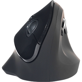 Verticale muis BakkerElkhuizen PRF, draadloos, ergonomisch, tot 20 m, opbergruimte voor ontvanger, zwart