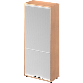Vertikal-Rollladenschrank TETRIS WOOD, 4,5 OH, H 1910 mm, Höhe inkl. Gleiter, Buche-Dekor