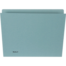 Vertikalmappe Biella, für DIN A4, L 330 x B 265 x H 1 mm, Karton, blau
