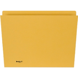 Vertikalmappe Biella, für DIN A4, L 330 x B 265 x H 1 mm, Karton, gelb