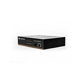 Vertiv HMX RX einfaches DVI-D - USB - Audio - SFP-Empfänger - EU - 1920 x 1200 Pixel - Ethernet/LAN - Full HD - Rack-Einbau - 1U - Blau