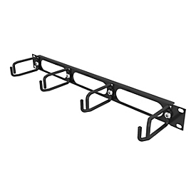 Vertiv Kabelmanagementplatte mit Ringen - vorne und hinten - Schwarz - 1U - 48.3 cm (19")