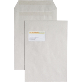 Verzendenveloppen, C4, 100 g/m², met venster, zelfklevend, 250 stuks