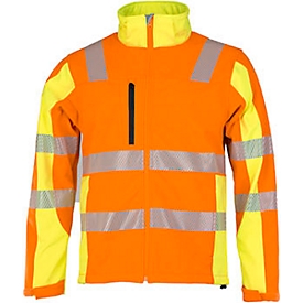 Veste de sécurité softshell « Robin », orange/jaune, S