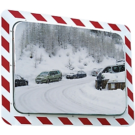 Vialux frost/anti-fog traffic mirror, rectangular