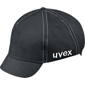 Visière antichoc u-cap sport Uvex, EN 812, courte tête, amortisseur, noir