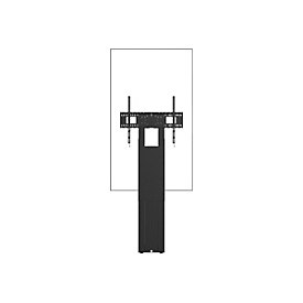 Vision VFM-F51 - Aufstellung - nicht angetrieben - für Flachbildschirm - extra stark - Stahl - mattschwarz - Bildschirmgröße: 120-245 cm (47"-98")