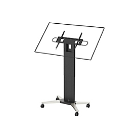 Vision - Wagen - robust - für Flachbildschirm - Stahl - mattschwarz