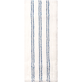 Vloermopdoek Sprintus Premium, microvezel/haar, met flappen, B 400 mm, 5 stuks, wit/blauw
