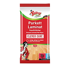 Vochtige doekjes parket en laminaat POLIBOY, met jojoba-olie, zonder strepen, huidvriendelijk, 15 stuks