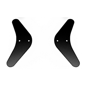 Voeten voor Paperflow® akoestische scheidingswand, set van 2, met viltglijders, staal, zwart