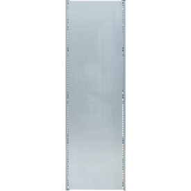 Vollblechwand für Grundregal/Anbauregal ORDO Industry, multifunktional, magnethaftend, B 600 x T 0,88 x H 2000 mm, Stahl-Vollblech verzinkt