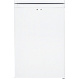 Vollraumkühlschrank exquisit KS16-4-E-040E, 100 W, 109 l, 40 dB, 2 Fächer/1 Kühlfach/1 Frischefach/3 Türfächer, B 550 x T 570 x H 855 mm, weiß