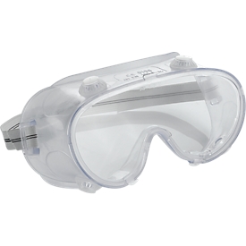 Vollsichtbrille mit indirekter Belüftung