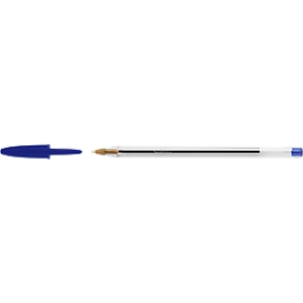 Voordeelpak balpennen met dop BIC® Cristal® Original, 0,4 mm, blauw, 100 stuks