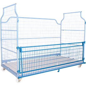 Voorwand, voor allround box type 1200, neerklapbaar, gelakt