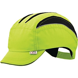 VOSS stootpet VOSS-Cap neo, neongeel, EN 812:2012-04, maat 53-61 cm, PE harde schaal met honingraatstructuur