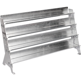 Vrijstaand rek, zonder doorzichtige opbergbakken LF 110, B 535 x D 165 x H 351 mm