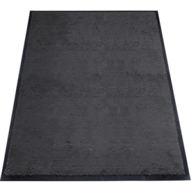 Vuilopvangmat miltex Eazycare Style - high twist nylon en Niltril rubber - antistatisch - UV-bestendig -  afwasbaar - 800 x 1200 mm -  zwart-grijs