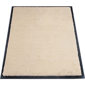 vuilvangmat miltex Eazycare Style, hoekig, antistatisch, UV-bestendig, afwasbaar, high twist nylon &amp; niltril rubber, 600 x 850 mm, licht ivoor