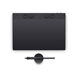 Wacom Intuos Pro Medium - Digitalisierer - rechts- und linkshändig - 26.3 x 14.8 cm - elektromagnetisch - 10 Tasten