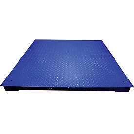 Wägebrücke ae ADAM PT 310, mit GK-Plus Anzeigegerät, Ablesbarkeit 500 g/Wägebereich bis 3000 kg, RS-232, Netz-/Akkubetrieb, Plattform B 1000 x T 1000 mm