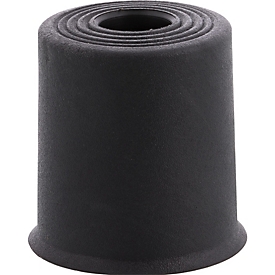 Wagner Bodentürstopper VULKANO MEDIUM EH 5243, Elaston, Ø 35 mm, H 34 mm, schwarz, zum Schrauben, für alle Böden