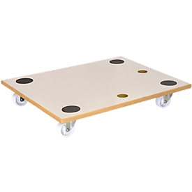 Wagner transport trolley MM 1359, MDF, with 2 transport openings, load area L 590 x W 475 mm, up to 200 kg