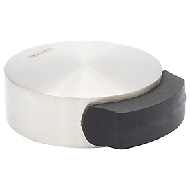 Wagner Türstopper SOG EH 5111, Zinkdruckguss, Bodenmontage schrauben/kleben, Ø 50 x H 17 mm, schwarz/silber