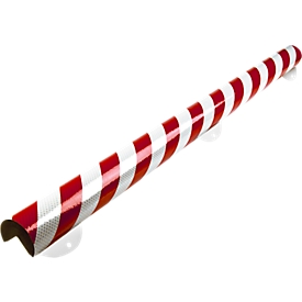 Wall Protection Kit, type A+, 1 m/stuk, wit/rood reflecterend