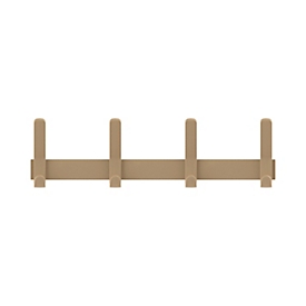 Wandgarderobe Functionals JUST 50 Clay Beige, 12 Haken, bis 10 kg, Aluminium und Kunststoff, beige