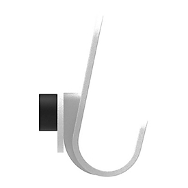 Wandgarderobe Functionals KROK HJH 60 Chalk White, 15 Haken, bis 10 kg, Stahl und Kunststoff, weiss