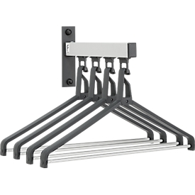 Wandgarderobenelement, 4 Kleiderbügel