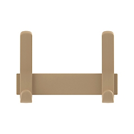 Wandkapstok Functionals JUST 20 Clay Beige, 4 haken, tot 10 kg, aluminium en kunststof, beige