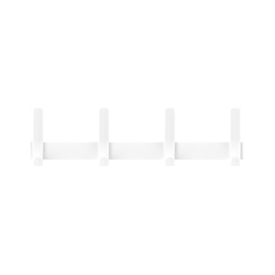 Wandkapstok Functionals JUST 50 Chalk White, 8 haken, tot 10 kg, aluminium en kunststof, wit