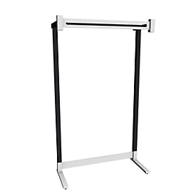 Wandkapstok Montana - metaal - L 1000 x D 430 x H 1700 mm - hoedenplank - parapluhouder