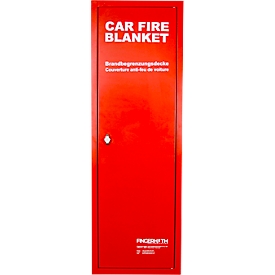 Wandschrank W1960-R, für Brandbegrenzungsdecken S-TYPE bis L 7500 x B 9000 mm, abschließbar, B 400 x T 350 x H 1200 mm, Stahlblech, feuerrot RAL 3000