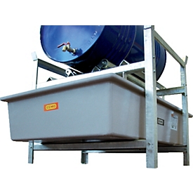 Wannenauflage für CEMO Fassregal Typ 400, Stahl verzinkt, 2 Stück