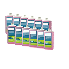 Waschlotion HERWE Douxan, rückfettend & hautfreundlich, pH-Wert 6, leicht parfümiert, rosa, 12 x 1 l-Flasche