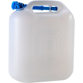 Wasserkanister, mit Rohr, 20 l, natur