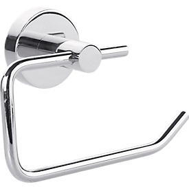 WC-Rollenhalter tesa® SMOOZ, ohne Deckel, verchromt, ohne Bohren, inkl. Klebelösung