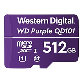 WD Purple SC QD101 WDD512G1P0C - Flash-Speicherkarte - 512 GB - microSDXC UHS-I