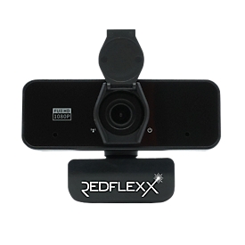 Webcam REDFLEXX REDCAM RC-300, Full HD, 1920 x 1080 px, USB 2.0, 360/20° Panoramagelenk, Autofokus, Videokomprimierung, schwarz